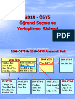 2010-ÖSYS Sunum, İstanbul 26 Mart 2010. 2010 - ÖSYS Öğrenci Seçme Ve Yerleştirme Sistemi