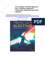 Solution Manual For Auditing A Practical Approach With Data Analytics 1st Edition Raymond N Johnson Laura Davis Wiley Robyn Moroney Fiona Campbell Jane Hamilton