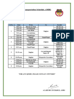 Transportation Schedule 24-01-2023