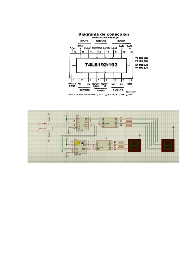 Diagrama Del 74LS192-193 | PDF