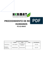 Pe-02-Rrhh - Procedimiento de Recursos Humanos