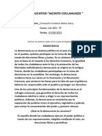 Unidad Educativa "Jacinto Collahuazo ": Realizar Las Palabras Dadas de La Prueba de Diagnóstico