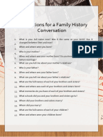 30 Questions For A Family History Conversation (Level 3)