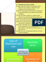 iGCSE Chemistry Extraction of Metals