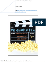 Test Bank For Mathematical Ideas 12th Edition by Miller