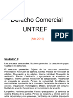 Derecho Comercial Untref Unidad 4 Procesos Concursales