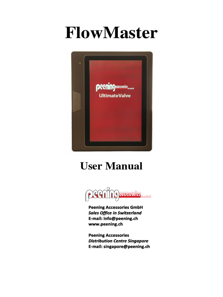 FlowMaster User Manual and Setup Guide | PDF | Product Liability ...