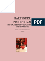 Bartender Profesional Manual Operativo de Capacitacion y Entrenamiento Presenta - Lic. Rosa Irene Martínez Vargas 25-07-2015