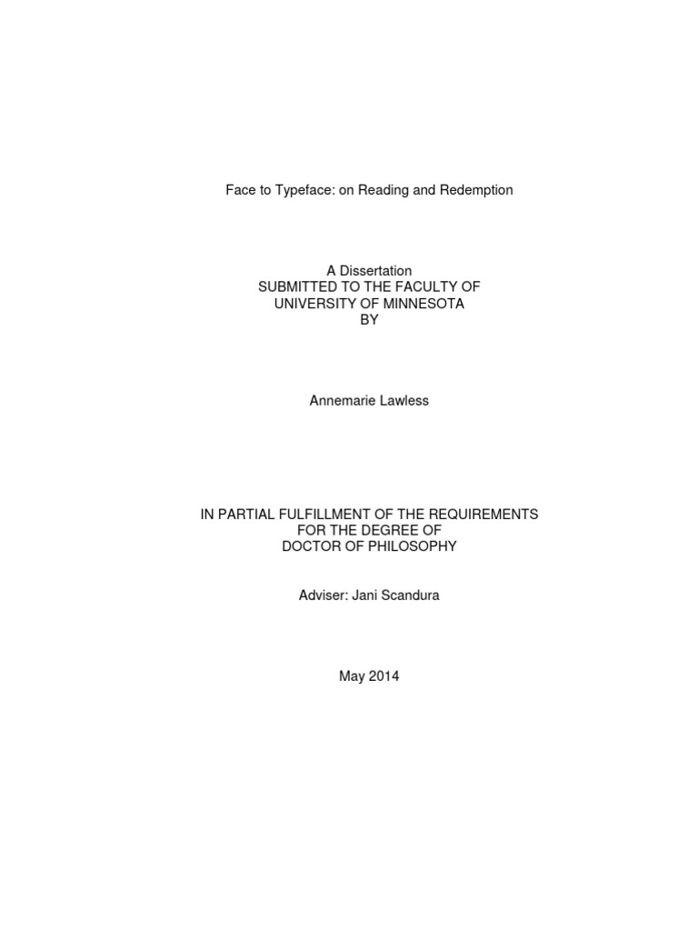 Lawless Anne Marie Face To Typeface. On Reading and Redemption PDF