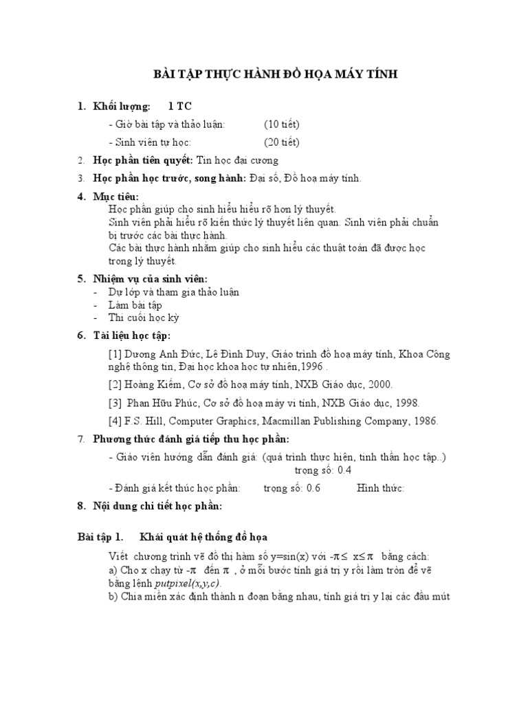 Bai tap thuc hanh do hoa may tinh pdf