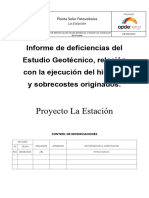 Informe de Deficiencias Del Estudio Geotécnico, Relación Con La Ejecución Del Hincado y sobrecostes-OPT