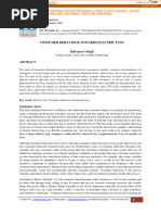 Consumer Behaviour Towards Electric Fans: Impact Factor: 3.43 Cite This Paper As