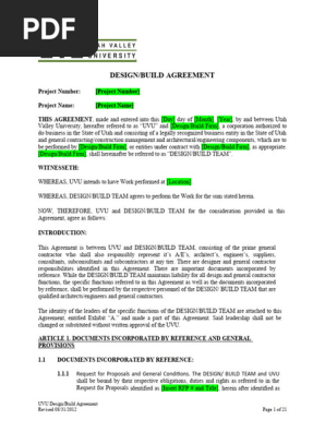 Design Build Agreement (2)
