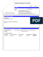 1 Identificação Do Produto e Da Empresa: 16/9/2003 Revisão: 17/1/2011 Elaboração