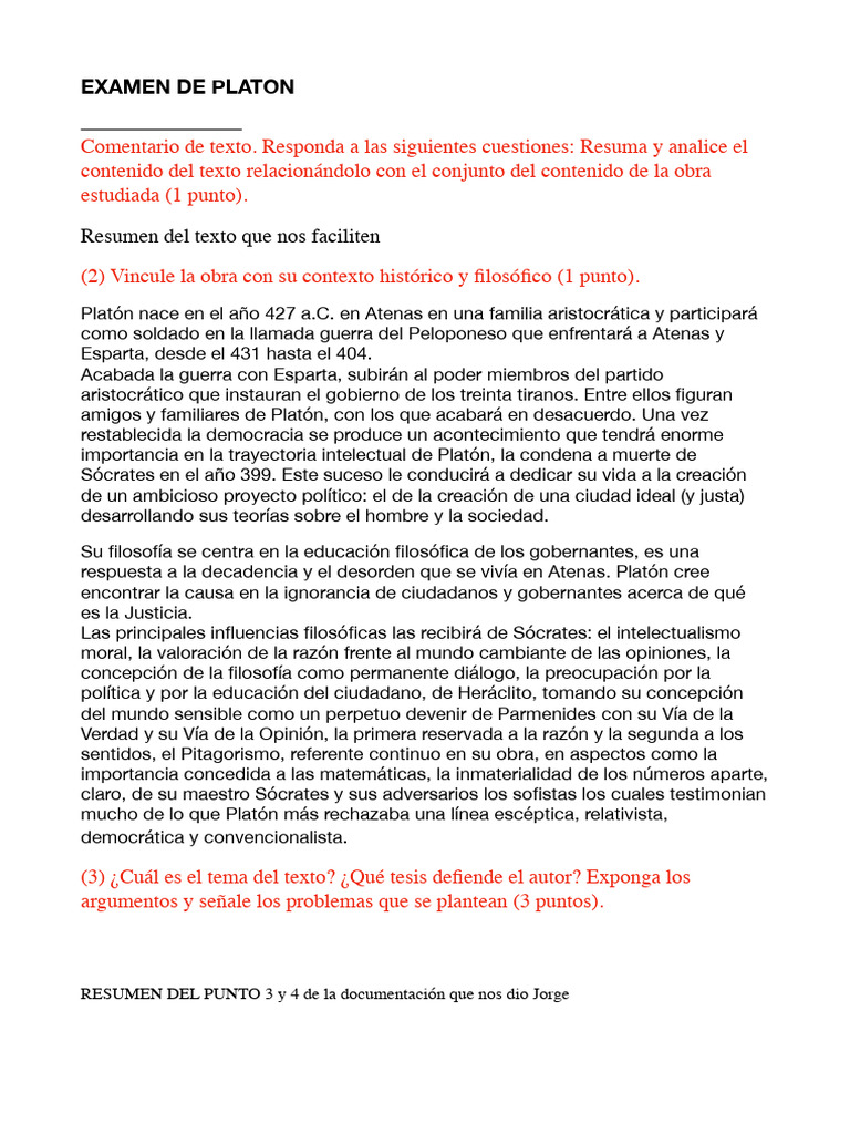 Platon Pdf Platón Conocimiento