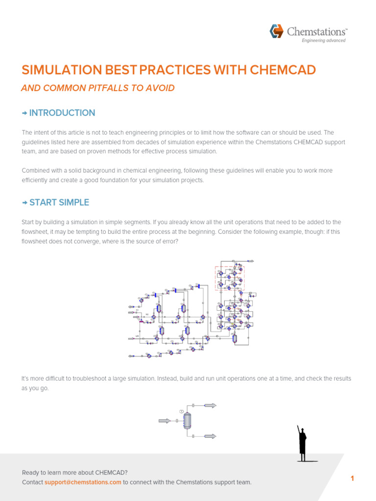 Best Practices for CHEMCAD Simulation | PDF | Phase (Matter) | Simulation