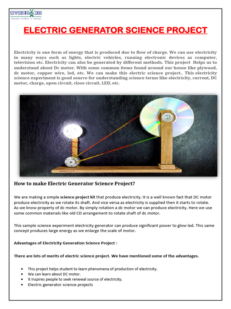 Electricity Science Projects