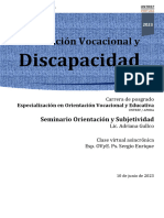 Orientacion Vocacional y Discapacidad Clase 5