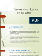 Definición y Clasificacion de Costos