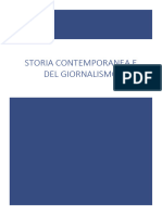 Appunti Di Storia Contemporanea e Del Giornalismo Completi