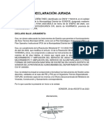 19.4. Declaración Jurada Instrumentos de Gestión