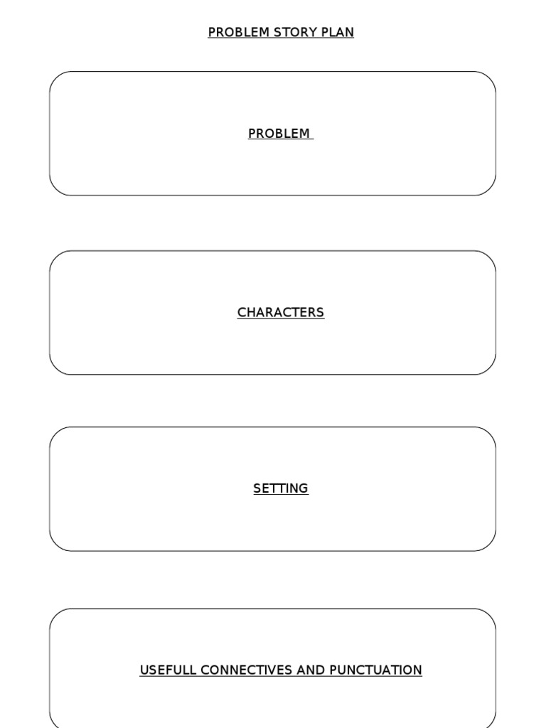 Problem Story Plan Outline | PDF