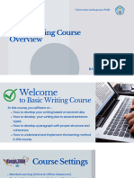 1 Basic Writing Course Overview