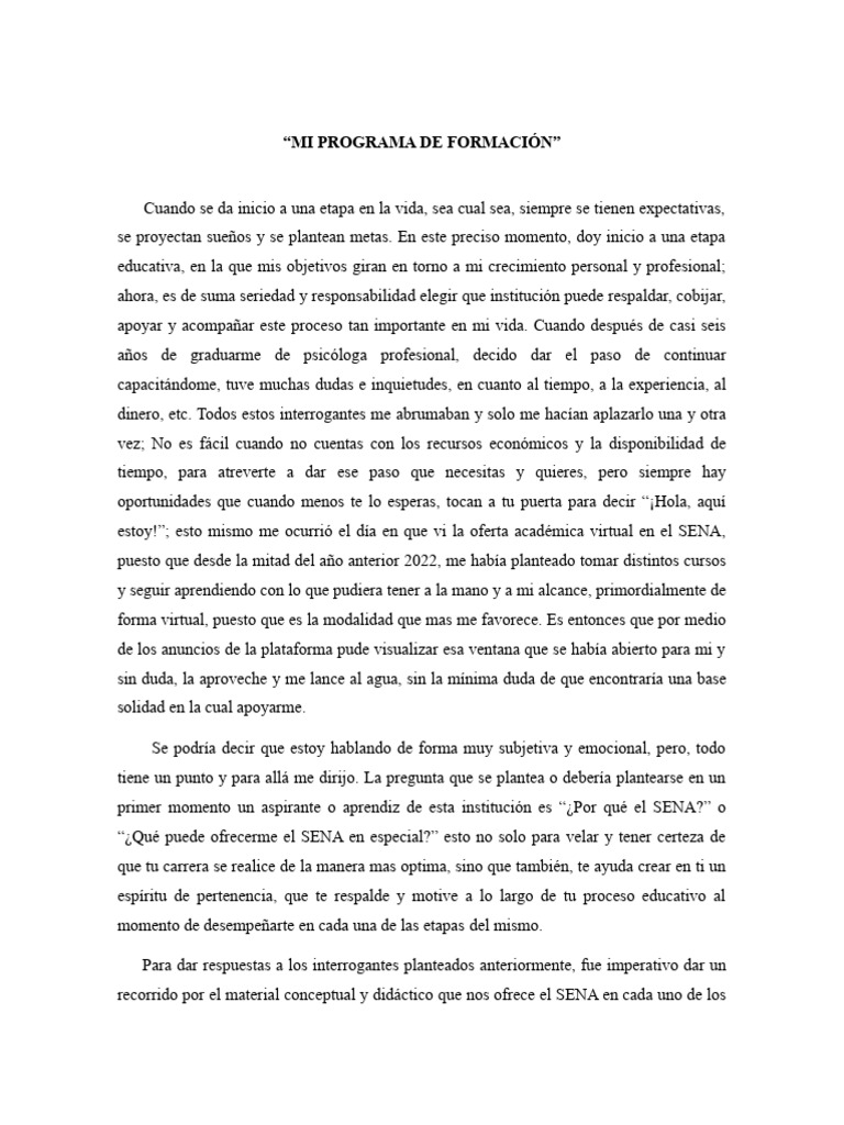 Actividad 4 | PDF | Crecimiento personal y profesional