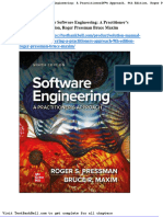 Solution Manual For Software Engineering A Practitioners Approach 9th Edition Roger Pressman Bruce Maxim