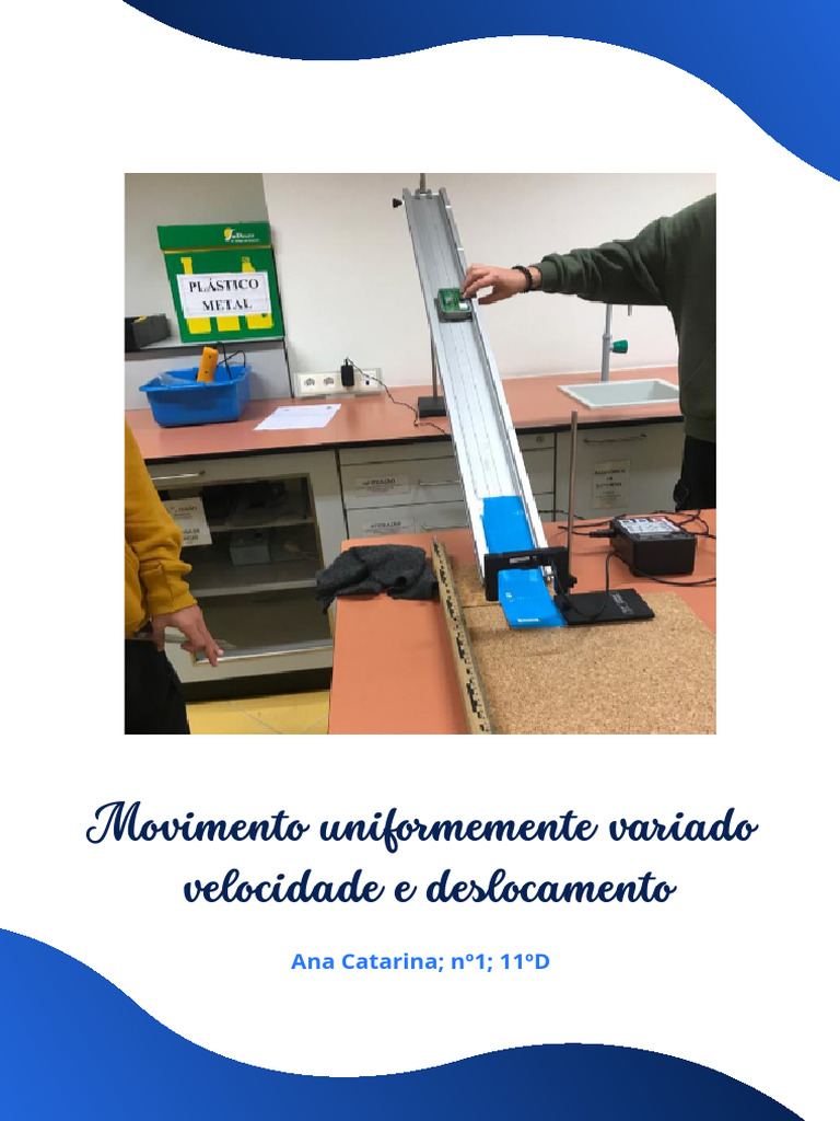 Movimento Uniformemente Variado: Velocidade e Deslocamento | PDF ...