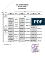 Jadwal Piket Penyambutan Siswa 2022-2023 Genap