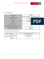 Identificación: 1.1. de La Asignatura