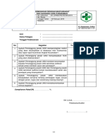 Contoh Daftar Tilik Komunikasi