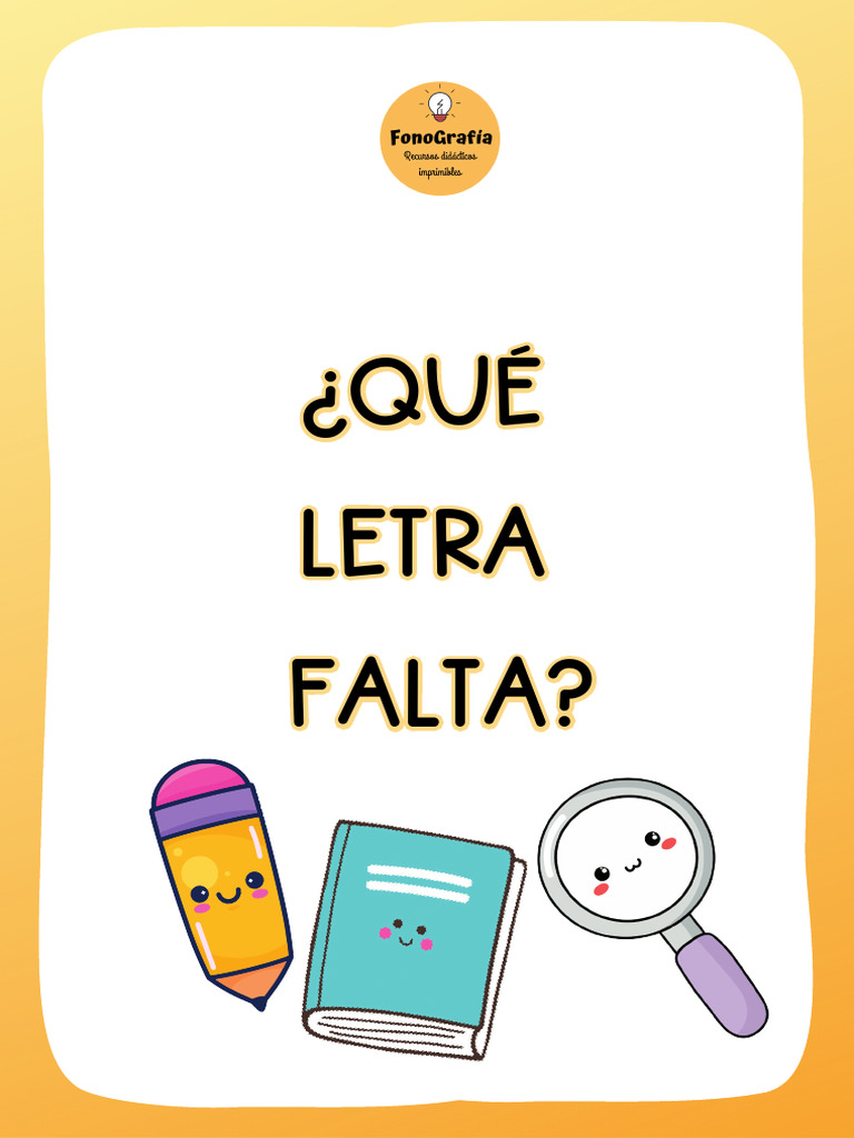 Completa las Letras Faltantes | PDF