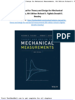 Solution Manual For Theory and Design For Mechanical Measurements 6th Edition Richard S Figliola Donald e Beasley