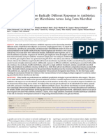 Salivary Microbiome Versus Long-Term Microbial Shifts