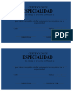 Certificado de Especialidad 1