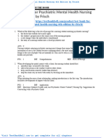 Test Bank For Psychiatric Mental Health Nursing 4th Edition by Frisch