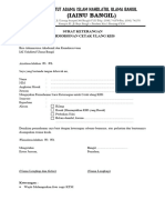 Form Surat Keterangan Cetak Ulang KHS