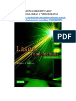 Solutions Manual To Accompany Laser Fundamentals 2nd Edition 9780521833455