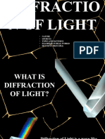 Diffraction of Light - .