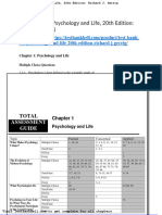 Test Bank For Psychology and Life 20th Edition Richard J Gerrig