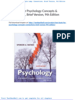 Test Bank For Psychology Concepts Connections Brief Version 9th Edition