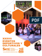 Convocatoria Xxxvii Eventos Deportivos y Culturales 2023 Publicacion