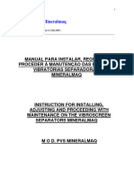 Manual Da Peneira Vibratória Modelo PVS