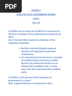 Final Notes How The State Government Works