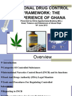 National Drug Control Framework-The Experience of Ghana