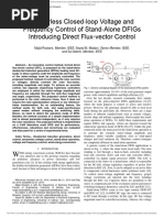 Sensorless Closed-Loop Voltage and Frequency Control of Stand-Alone Dfigs Introducing Direct Flux-Vector Control