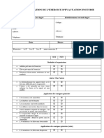 Fiche D Valuation de L Exercice Incendie 18564