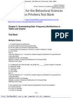 Statistics For The Behavioral Sciences 3rd Edition Privitera Test Bank